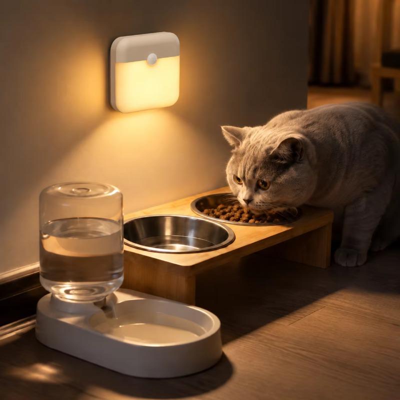 USB‑C Rechargeable Human Motion Sensor LED Night Light, Wireless Magnetic Wall‑Mount Lamp, Portable LED Light for Stairs, Closet, Kitchen, Bedroom