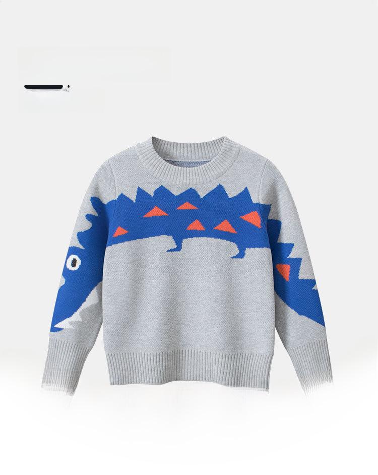 27kids Spring 2025 Children's Cartoon Sweater - Boys' Baby Clothing Collection