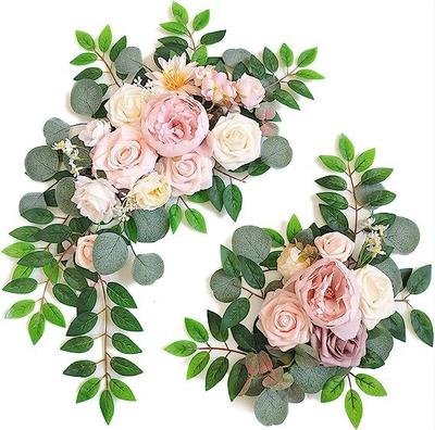 Wedding Decoration Two-Piece Set Of Arches, Floral Pre-Function Area, Wedding Arch Door, Banquet Style Table Decoration, Artificial Flowers