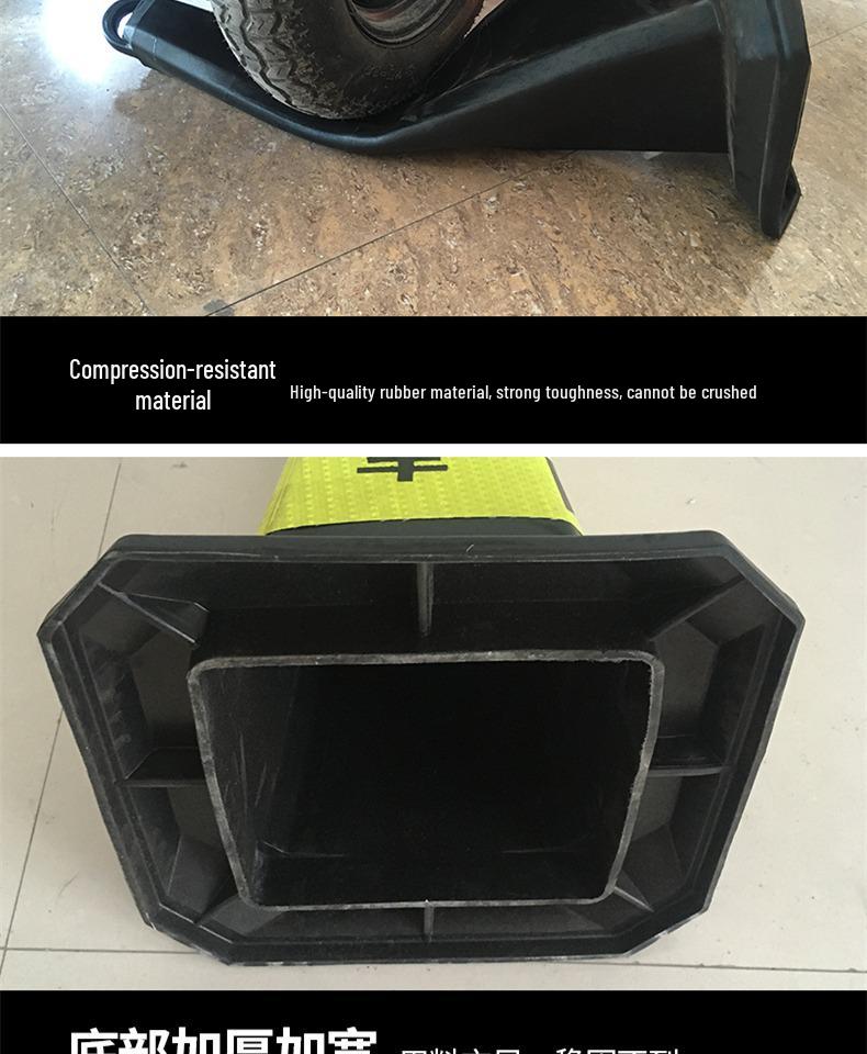 Ice Cream Bucket Parking Post: Reflective No Parking Warning Cone