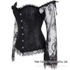 Festival Lace Corset One-Shoulder Evening Gown Top
