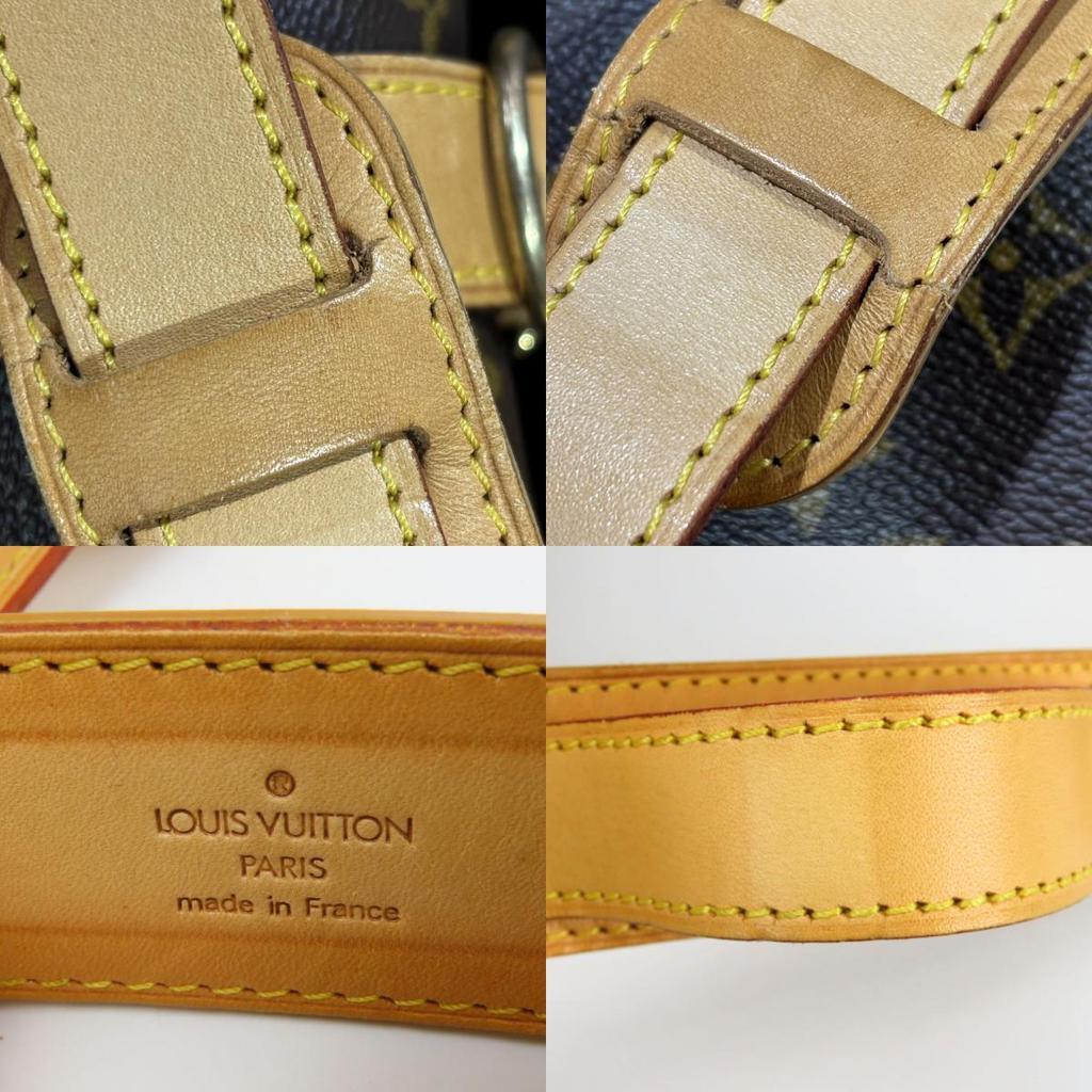 Used LOUIS VUITTON Boston Bag Kiepol 50 Bandriere M41416 Monogram Brown Travel