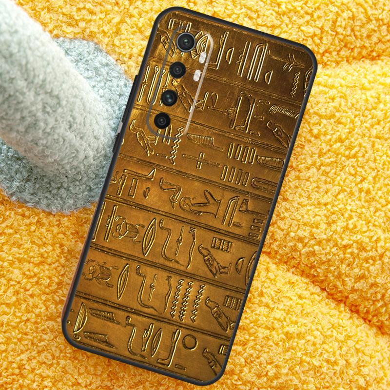 Egyptian Hieroglyphics Symbols Case For Xiaomi 13T 14T 15T 14 15 Ultra 17 Pro Max Cover For POCO F8 F7 X7 Pro F5 F6 X5 X6