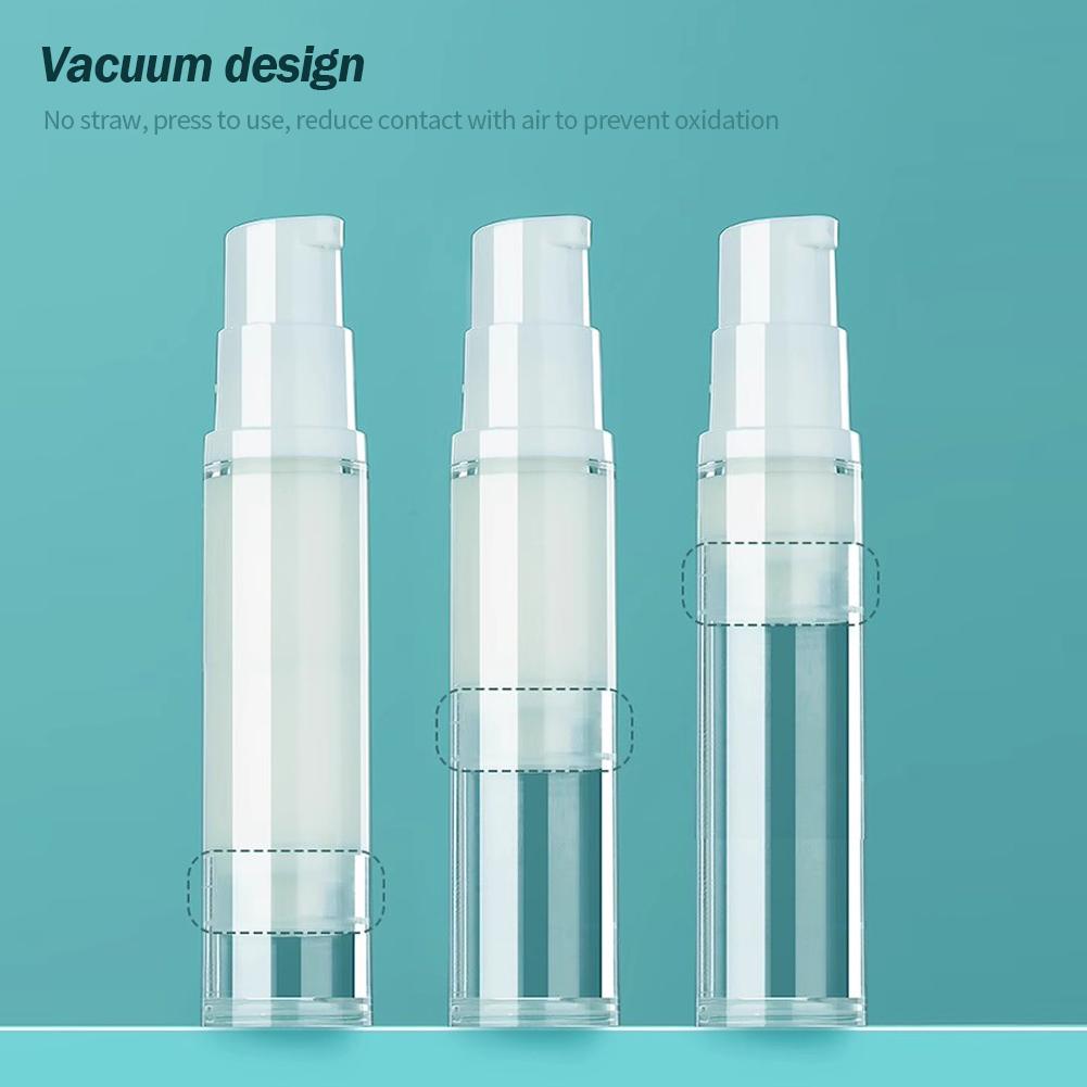 5/10ML Liquid Foundation Travel Bottle Cosmetics Eye Cream Vacuum Bottle Press Bottle Spray Bottle Travel Portable Refillable Bottles