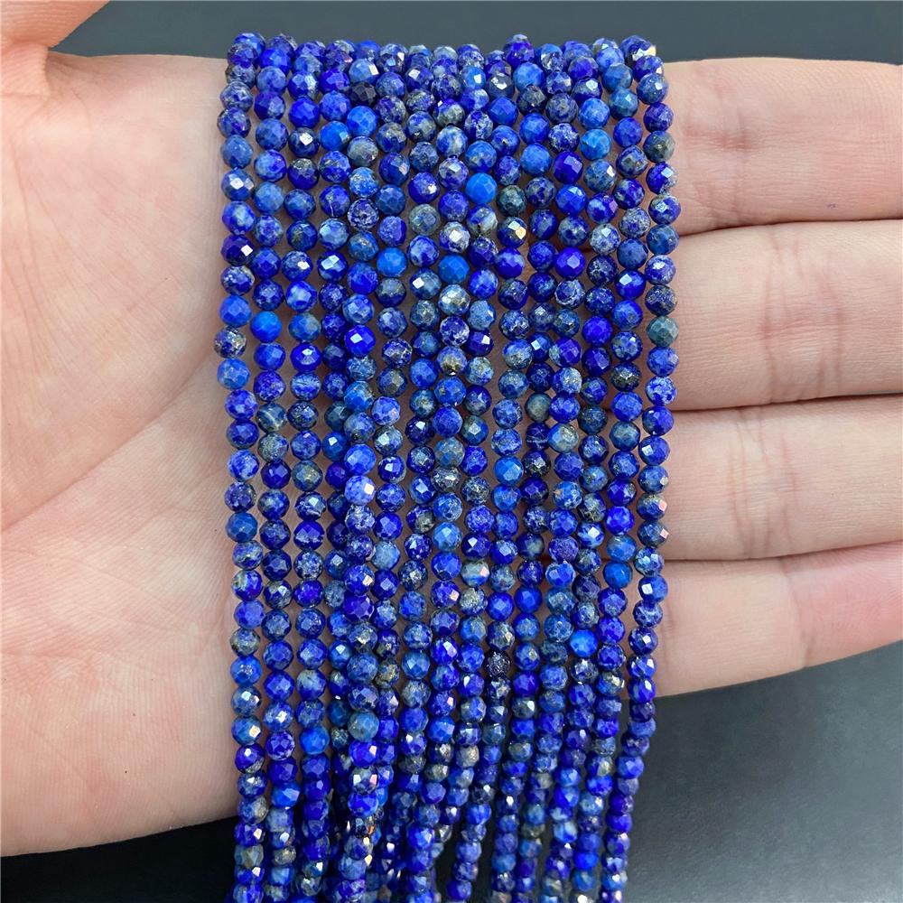 Faceted Natural Stone Pink Rose Quartzs Crystal Beads Round Amethysts Loose Beads for DIY Jewelry Making Necklace