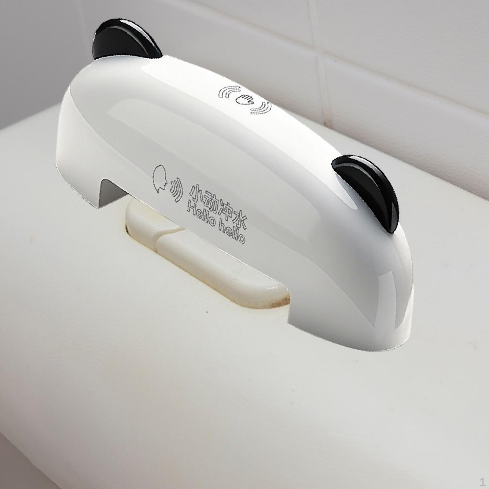 

Voice Control Automatic Toilet Flushing Device Waterproof Easily Install 84mm Mount Spacing Type C