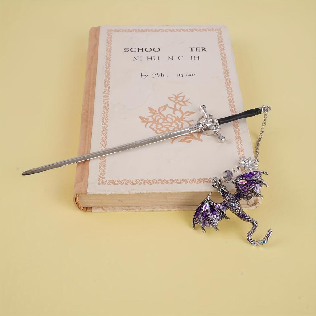 Fantasy Fourth Wing Bookmark - Vintage Tassel Metal Pendant Antique  Book Marker Reading Lovers Gifts Birthday Teacher Readers