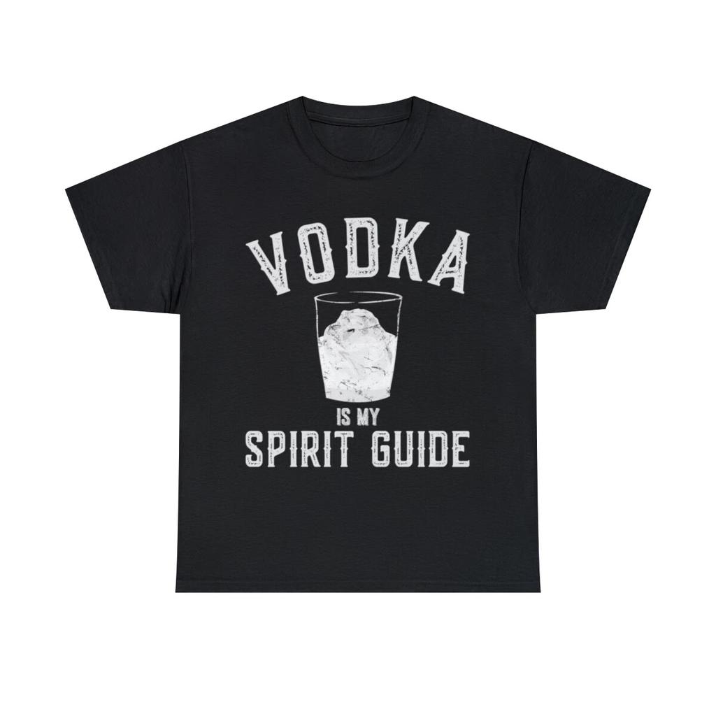 Vodka Is My Spirit Guide Funny Drinking Graphic Tee Shirt, S-5XL