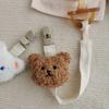 Pacifier Chain Plush Pendant Pacifier Clip Holder Soft Plush Bear Crib Hanging Decorations Infant Pacifier Accessories