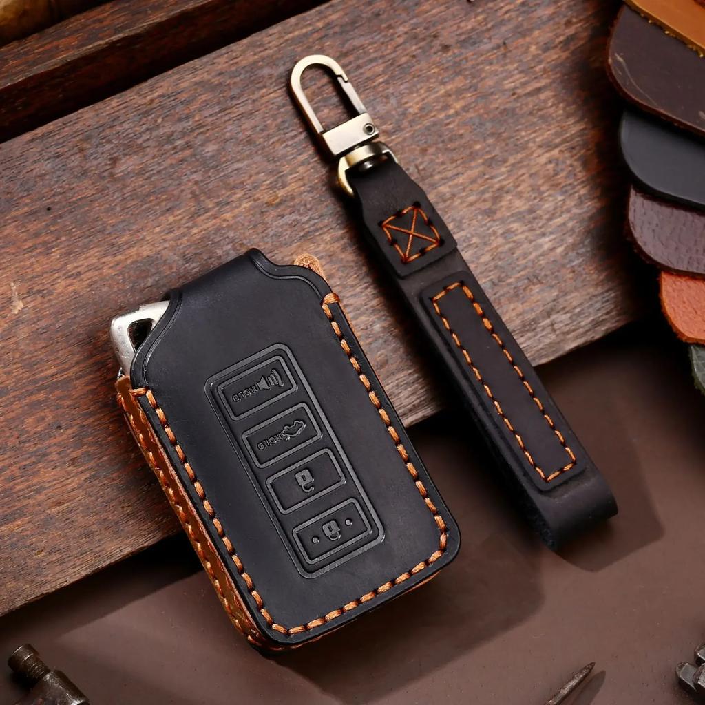 Lexus Rx300 200t Nx200 Nx300h Es250 350 Lx570 Car Premium Leather Key Cover Handle Protector Key Fob Holder Accessories