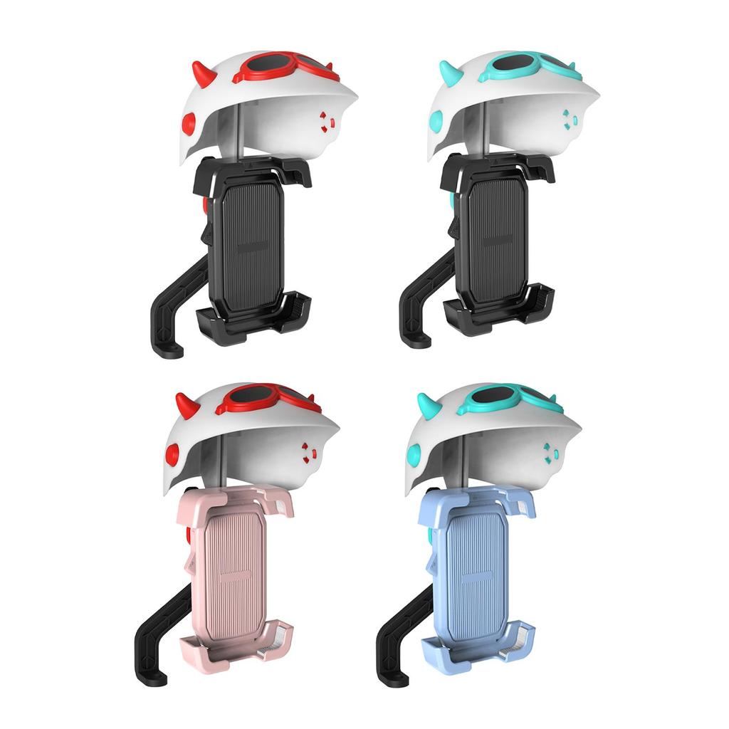 Generic Bike Phone Mount with Small Helmet Stable Adjustable Scooter Phone Clip for Cycling Riding Motorcycle Scooter Rider
