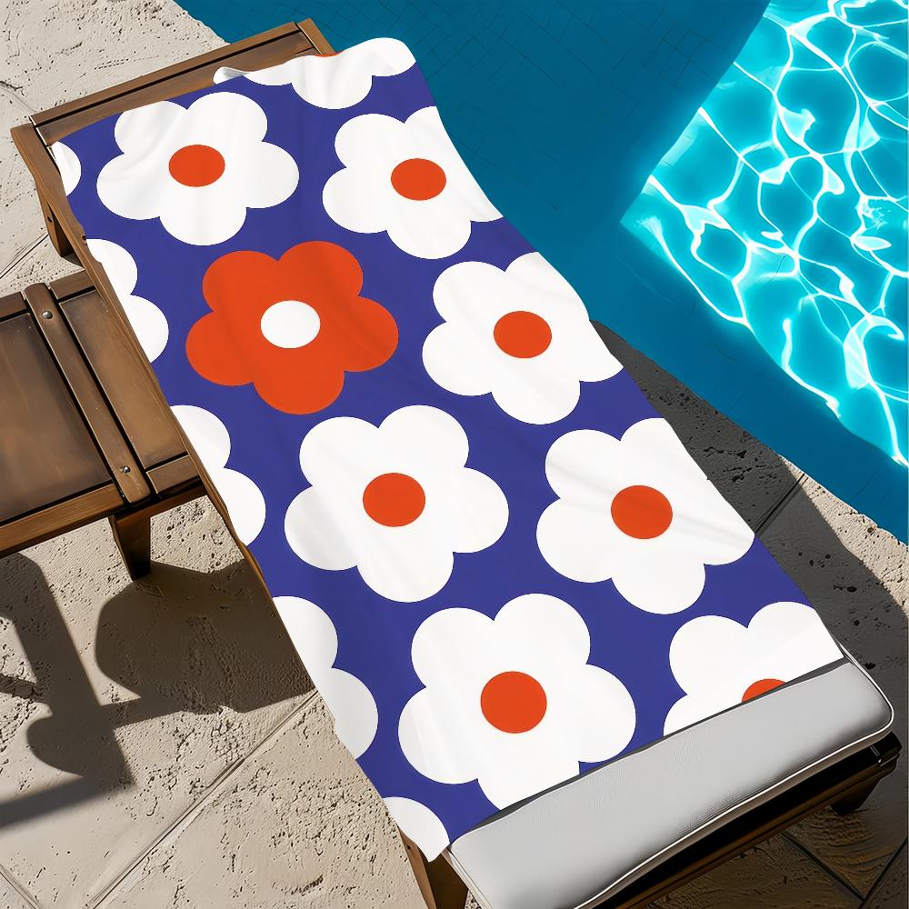 

Flower cartoon Towel Beach Quick Dry Soft Pool Towels Gift for Travel Gym Shower Camping sports W40*H60(CM)