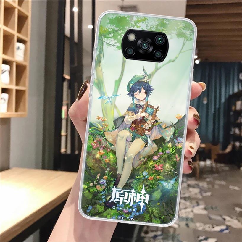 

Genshin Impact Venti Silicon Phone Case For Xiaomi Poco X3 Nfc X5 X6 X7 F7 Ultra F6 F5 Pro M5S M5 X4 F4 GT M4 M3 F3 F2 F1 Cover Xiaomi Poco F7 Pro
