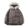 Tooling down cotton cotton jacket women's winter new short hooded big fur collar outdoor pie overcome coat