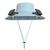 Solar Fan Hat UPF 50+ UV Protection Hat with 2 Solar Fans USB Rechargeable Breathable Men Women Summer Outdoor Activities Fishing Wide Brim Bucket Cap