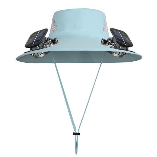 Solar Fan Hat UPF 50+ UV Protection Hat with 2 Solar Fans USB Rechargeable Breathable Men Women