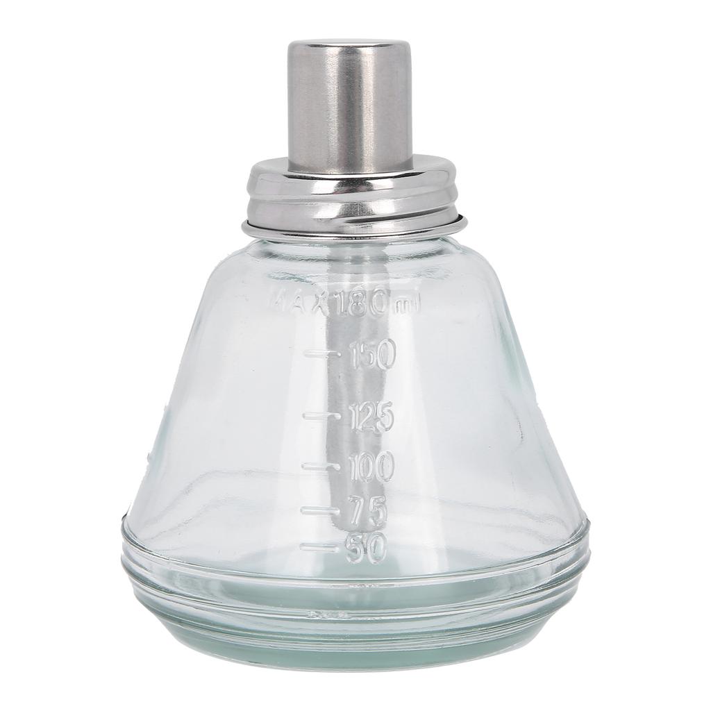 Press Type Liquid Pump Dispenser Nail Polish Remover Refillable Bottle 180ml (Aluminum Core)
