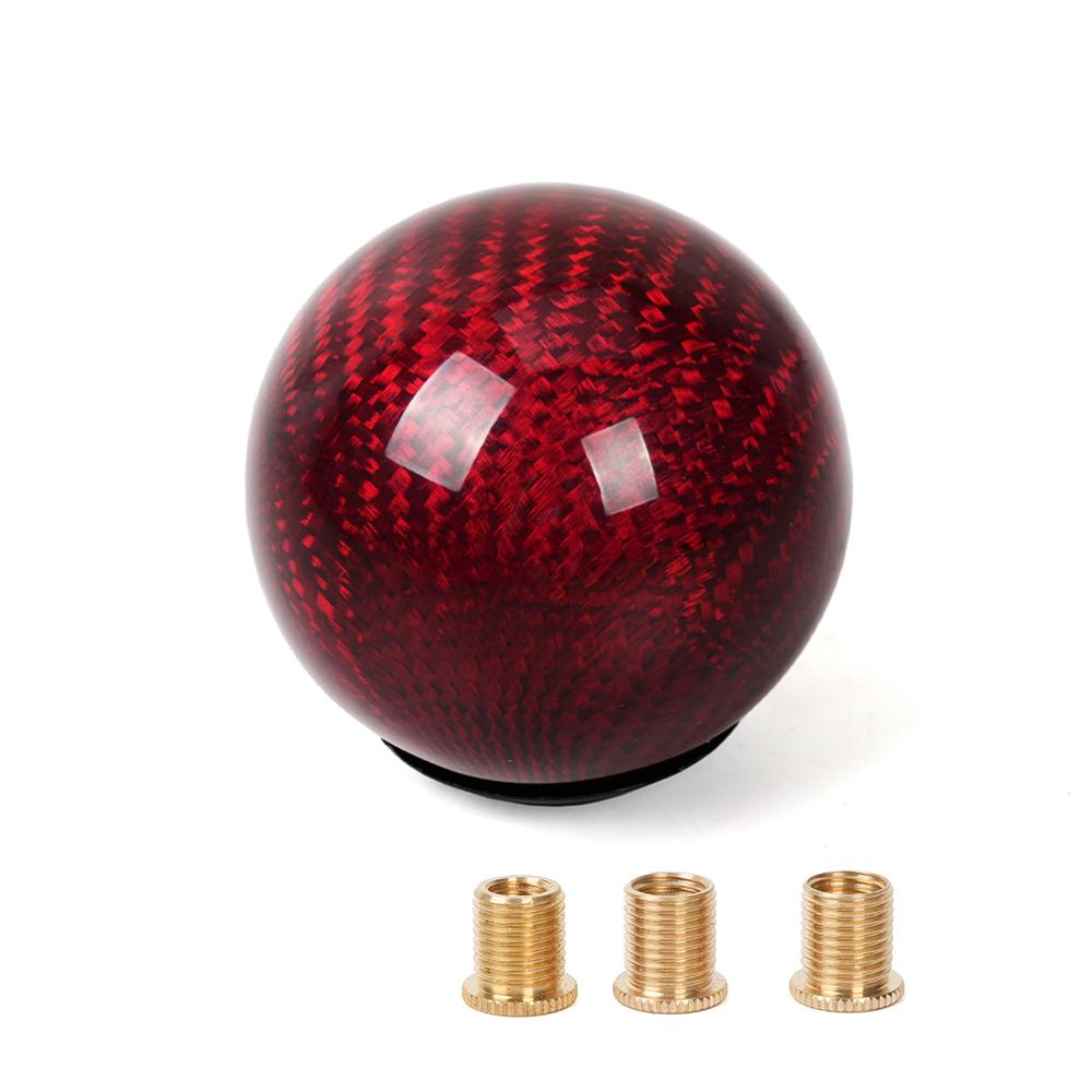 Customizable Color logo Forged Carbon Shift Knob & Universal Gear Knob High-Quality Shifter Knob красный