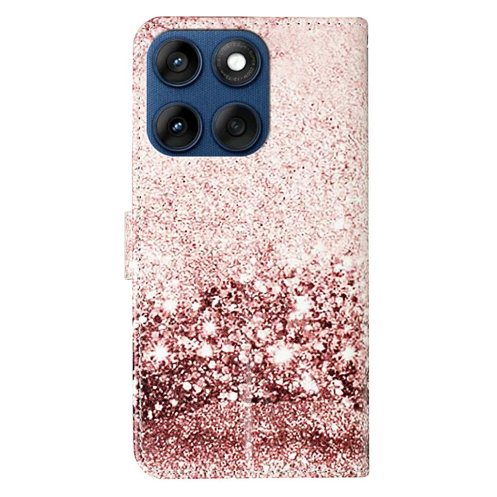Stand Case for Motorola Edge 60 5G/60s 5G/60 Fusion 5G Marble Painted Folio Flip Leather Wallet Phone Cover