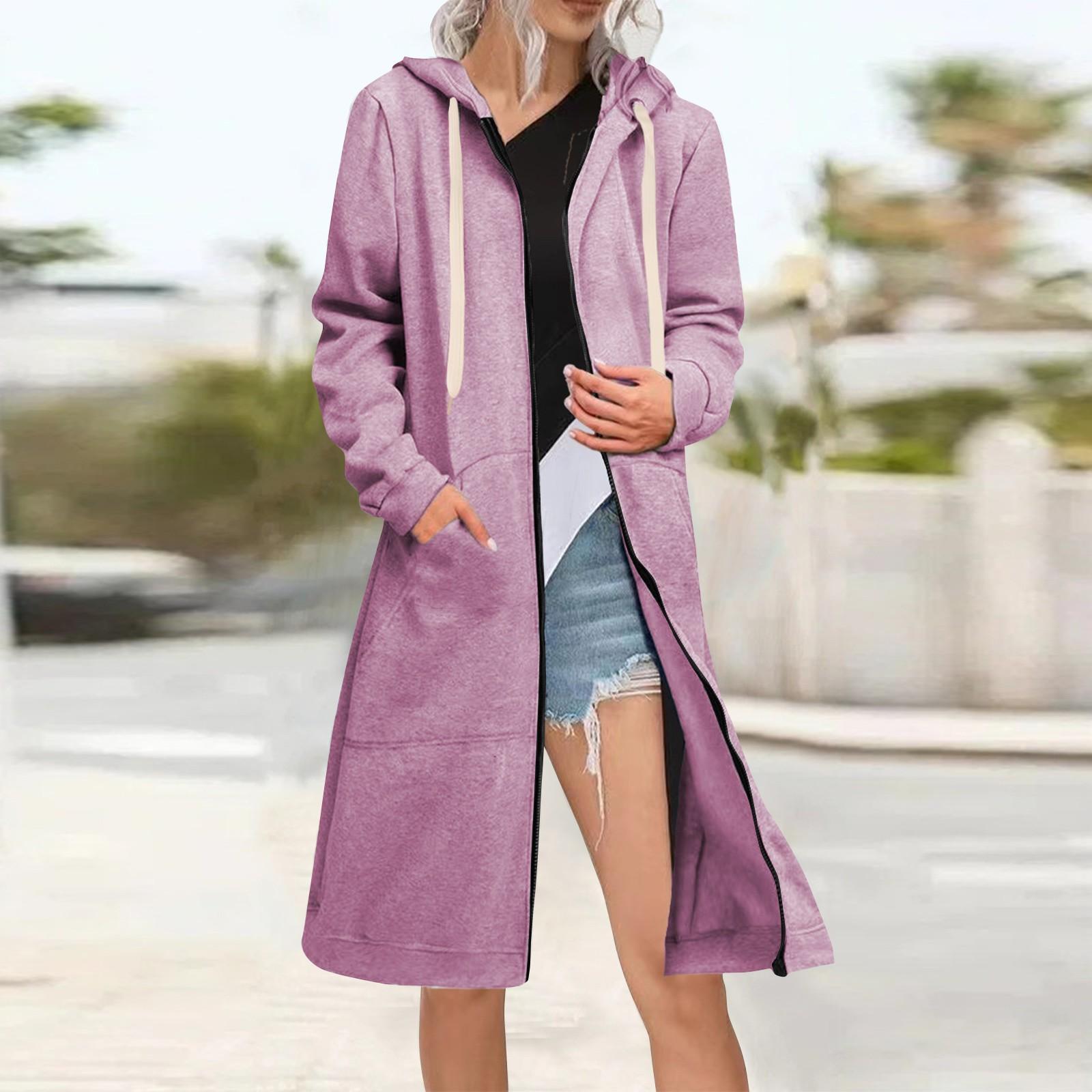 

Женская модная свободная куртка на молнии, кардиган, утепленная толстовка XL розовый