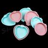 Silicone World 6/8 Zoll Silikon-Kuchenformen DIY Mousse Regenbogen Schichtkuchenform Runde Herzförmige Backform Backwerkzeuge