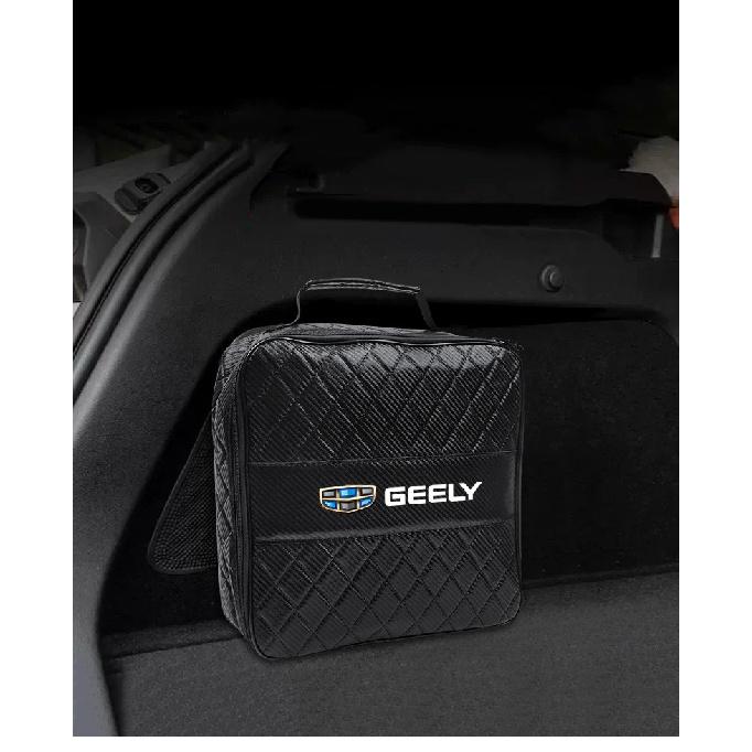Car Storage Bag Leather Organizer Case For Geely Coolray Geometry C GX3 Emgrand EC7 Car Rechargeable Gun Storage Box Accessories
