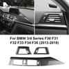 ABS Kohlefaser Auto Armaturenbrett Panel Abdeckung LHD für BMW 3 4 Serie F30 F31 F32 F33 F34 F36 2013-2018 Zierleiste Innenzubehör