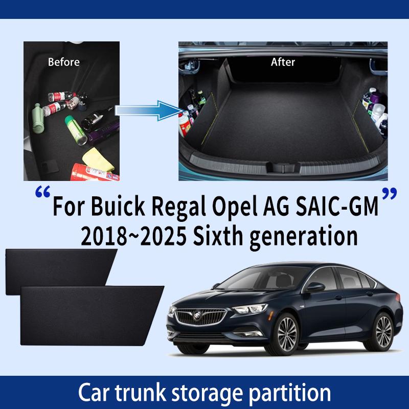 For Buick Regal Opel AG SAIC-GM 2018~2025 MK6 Car Trunk Storage Partition Multi-function Storage Box Auto Interior Accessories