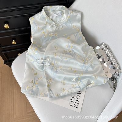 Cheongsam Vest with New 2025 Improved Top Vest Year Women