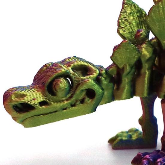 3D Printed Dinosaur Statue Stegosaurus Ornament with Flexible Joints Dinosaur Figurine Photography Prop Desktop Decoration