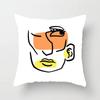 Abstract Emoticon Pattern Pillowcase Car Ornaments Office Living Room Home Pillowcase