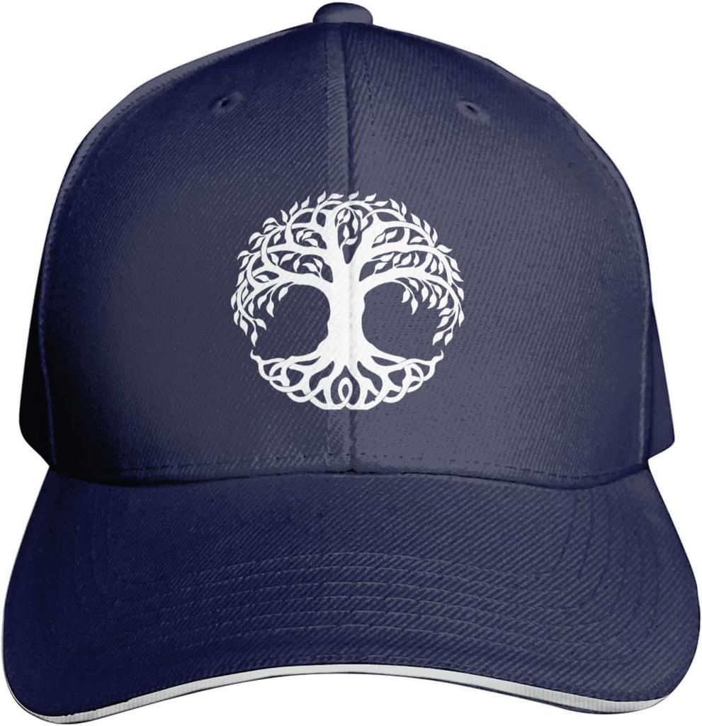 Celtic Tree of Life Baseball Cap Polyester Adjustable Curved Brim Casual Dad Hat for Adults