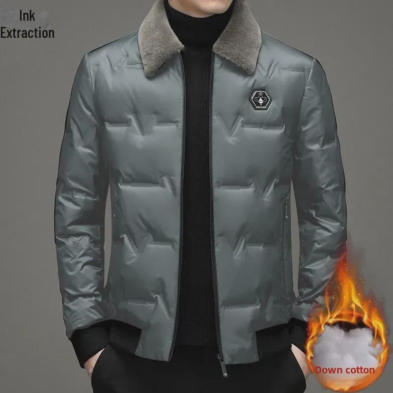 Men's Winter Cotton Coat: Warm, Thick, and Loose Casual Fit for Middle-Aged and Elderly Dads