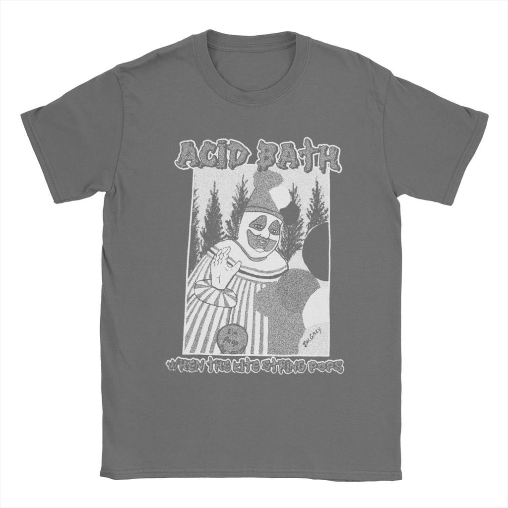 T-shirt da uomo Acid Bath Magliette divertenti a maniche corte con scollo rotondo Top estivi in cotone