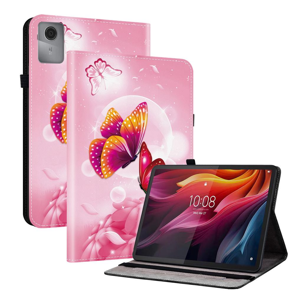 Pentru Lenovo Idea Tab (TB336ZU/TB336FU)/Xiaoxin Pad 11 2025 Husă din Piele cu Model Imprimat cu Suport Acoperire Tabletă cu Sloturi pentru Carduri