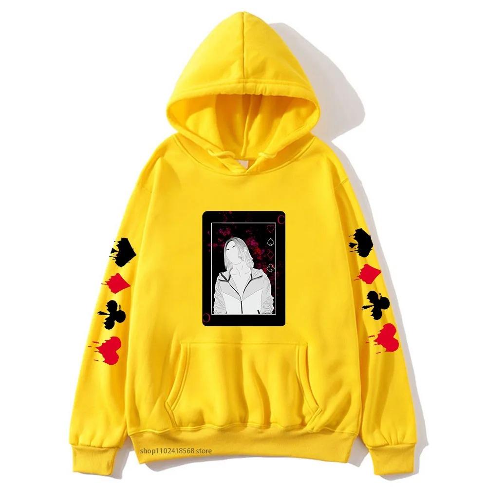 Anime Alice In Borderland Hoodies Kawaii Cartoon Chishiya Unisex Autumn Winter Fleece Sweatshirt