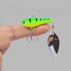 5Pcs Fishing Lures Realistic Looking Bright Colors Rotation Spoons Freshwater Spinner Artificial Metal Lures Hard Baits