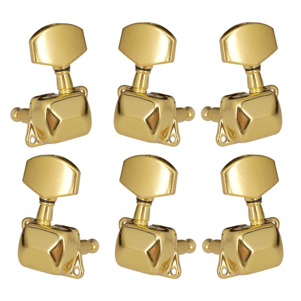 3R3L Acoustic Electric Guitar String Tuning Pegs Keys Machine Head Golden