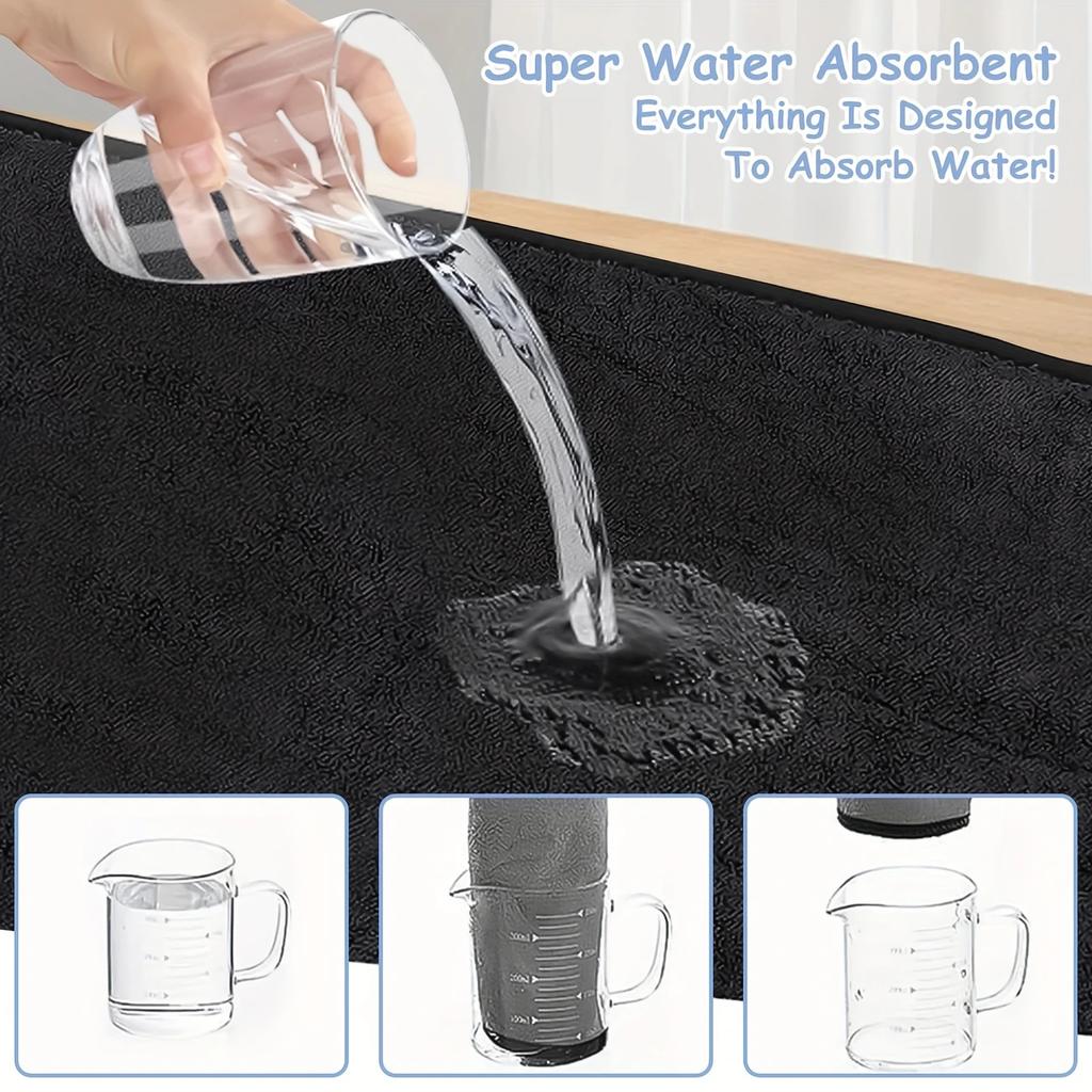 Super Absorbent Microfiber Cleaning Cloth -1/3/5/10 Pack, Multi-purpose Kitchen and Car Towel, Reusable Dust Removal Cloth