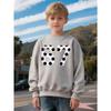 Unisex Kids Crewneck Sweatshirt, Vintage Soccer Ball Texture Number 67 Print Pullover, Boys Casual Birthday Sweatshirt For Kids Over 4 Years Old