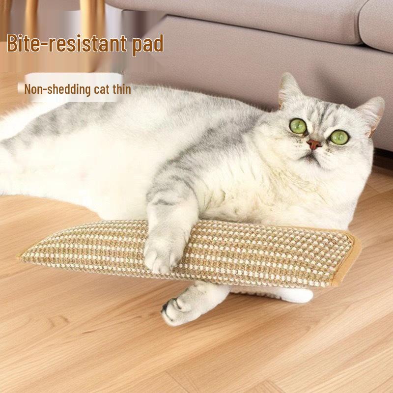 Sisal Catnip Pillow Toy: Bite-Resistant, Molar-Cleaning Cat Boredom Buster