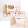 1pcs Wooden Yarn Spool Holder Frame, Weaving Yarn Storage Rack, Easy Removable Rotating Spinner, Manual Crochet & Knitting Tool