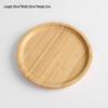 Wooden Round Serving Tray Set