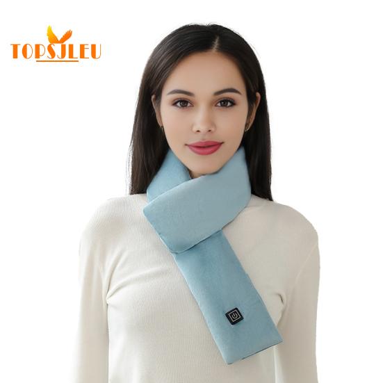 Winter Heating Scarf,USB Rechargeable,Thicken Heat Retention,Three Gear Adjustment,Wireless Cordless Neck Wrap,Unisex Electric Scarf Warmer