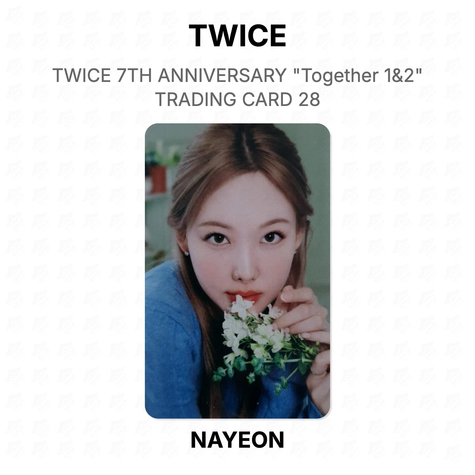 TWICE NAYEON 7TH ANNIVERSARY Together 1&2 TRADING CARD 28 Official Photocard NAYEON