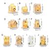 Miniature Resin Houses Chritmas  Light  Up  Building Figurine For Kids Holiday Gift  Seasonal Party Decoration
