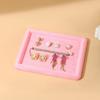Velvety Jewelry Display Tray Exquisite Jewellery Holder Portable Rings Earrings Necklace Organizer Tray Storage Holder