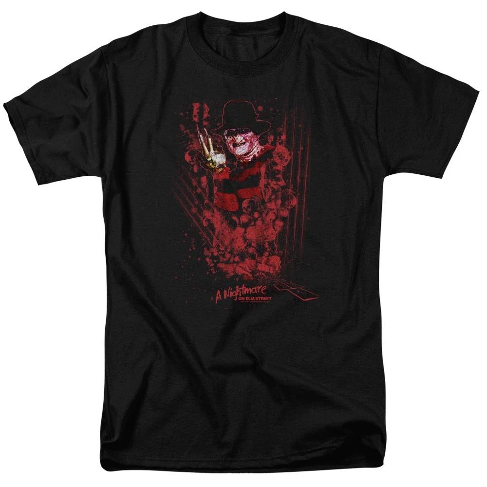 Nightmare On Elm Street One Two Freddys Coming Adult Unisex T-Shirt Black XXXXL