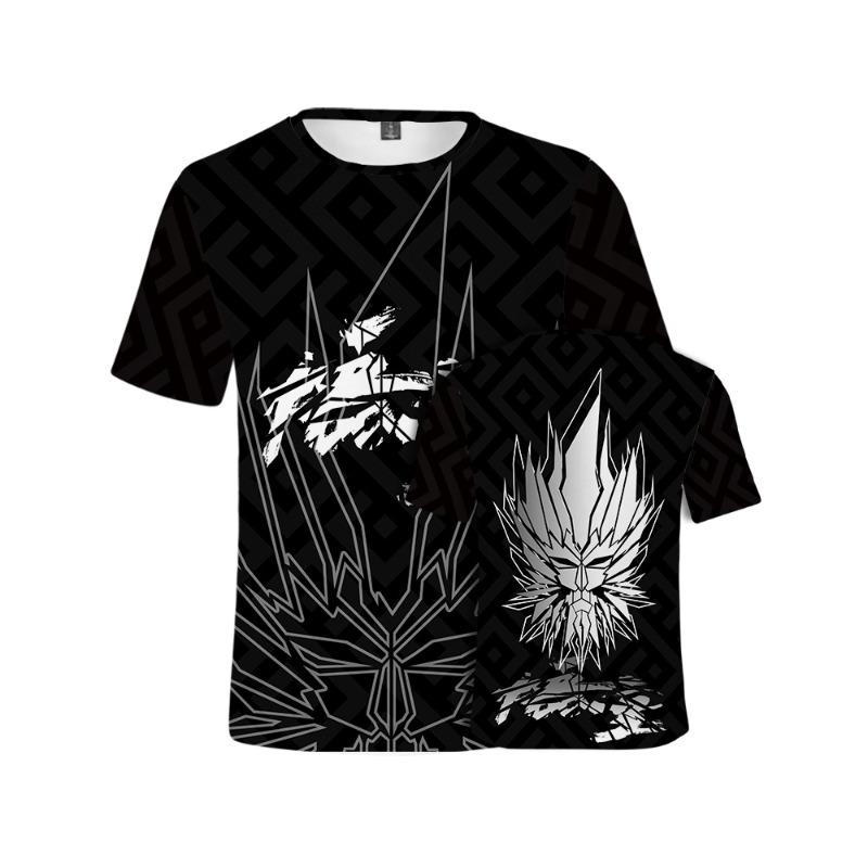 Men's 3D Printed T-Shirt Game Character Pattern Print Short Sleeve O-Neck Pullover Casual Top