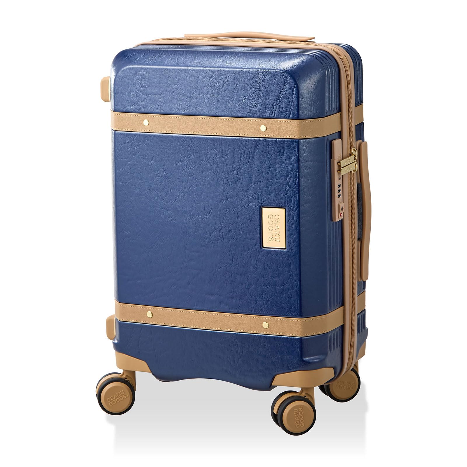 

OSAMU Goods Small Zipper Comes with a Name Tag Designed by Jill OSAMU [Sifre] Carry-on Suitcase, Size, Type, & Jack, Goods, 3.2kg, OG11. Navy/Nume